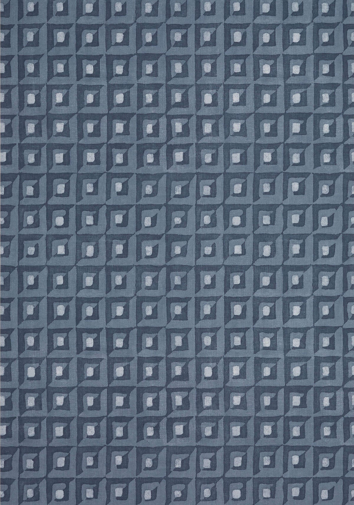 Thibaut Modern Resource 3 Square Dance Wallpaper - Navy Blue