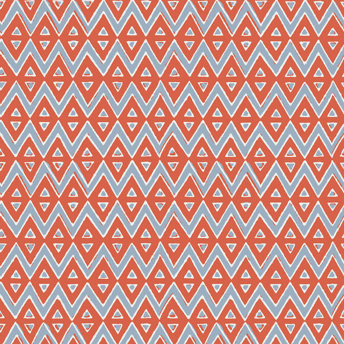Thibaut Mesa Tiburon Wallpaper - Coral