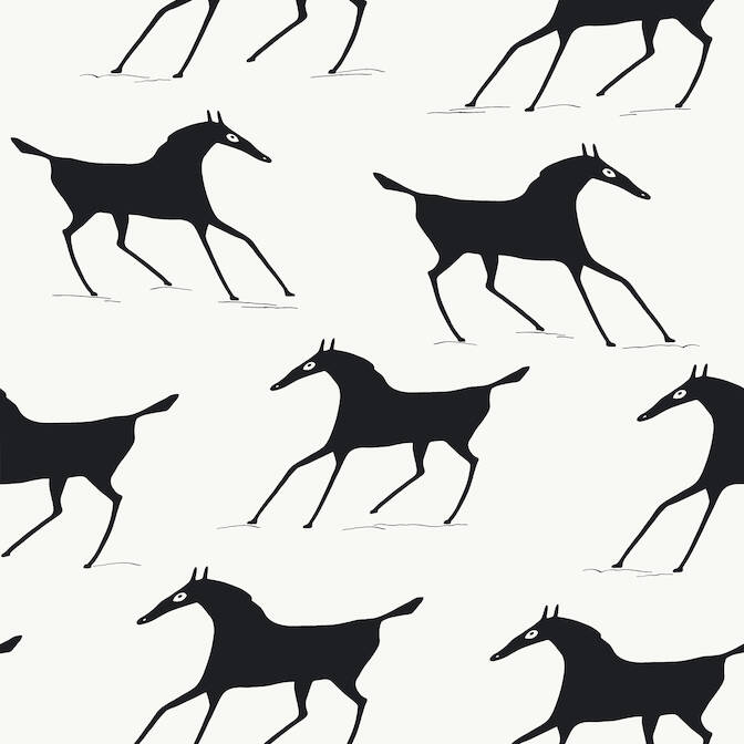 Thibaut Mesa Marlborough Downs Wallpaper - Black & White