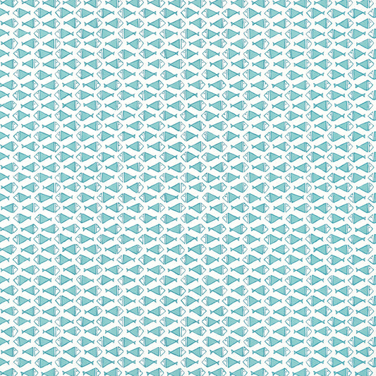 Thibaut Pavilion Pisces Wallpaper - Turquoise