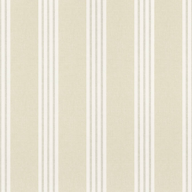 Thibaut Pavilion Canvas Stripe Wallpaper - Beige