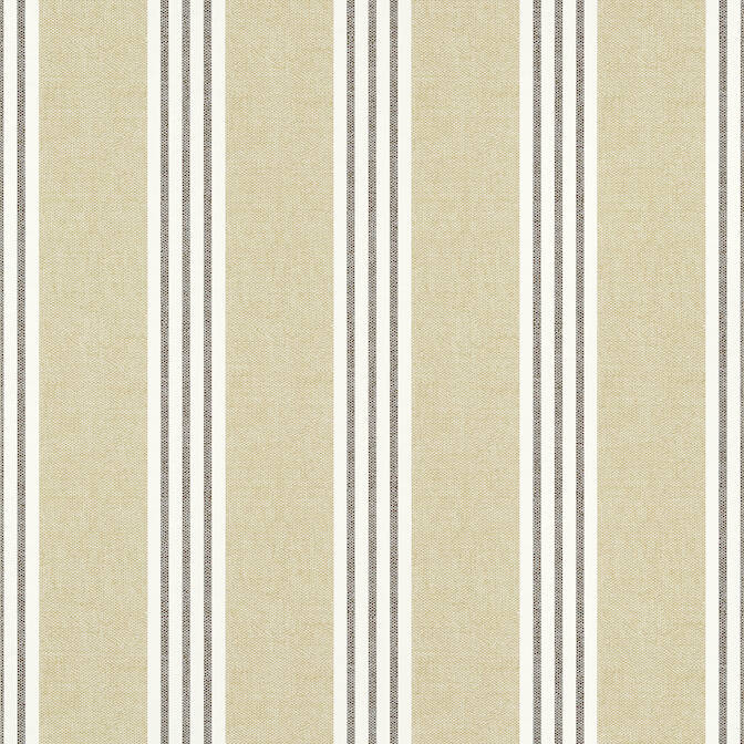Thibaut Pavilion Canvas Stripe Wallpaper - Black