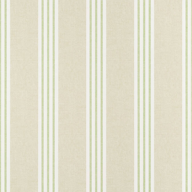 Thibaut Pavilion Canvas Stripe Wallpaper - Green