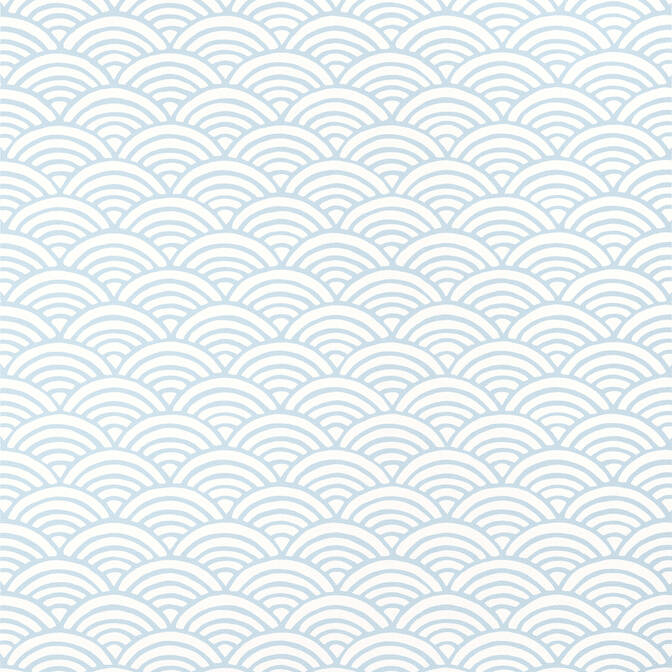 Thibaut Pavilion Maris Wallpaper - Spa Blue