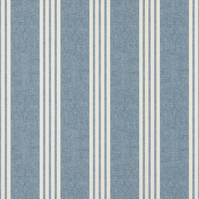 Thibaut Pavilion Canvas Stripe Wallpaper - Navy Blue