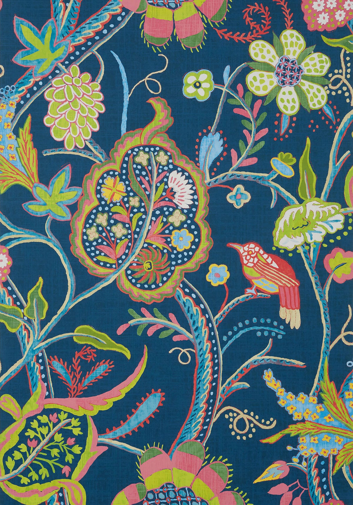 Thibaut Canopy Windsor Wallpaper - Navy Blue