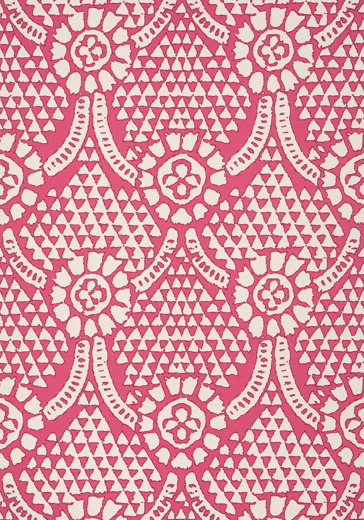 Thibaut Canopy Chamomile Wallpaper - Pink