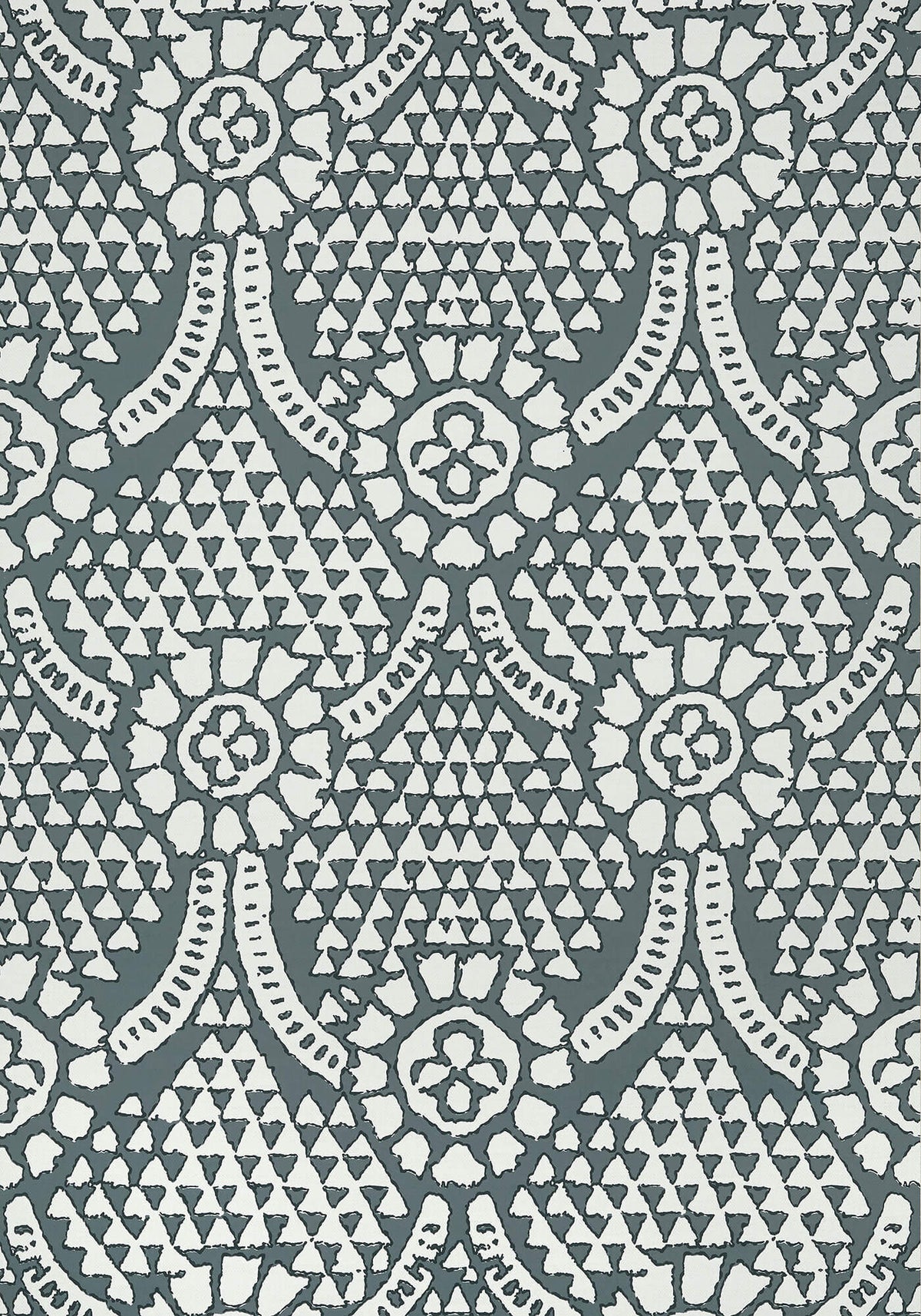 Thibaut Canopy Chamomile Wallpaper - Gray