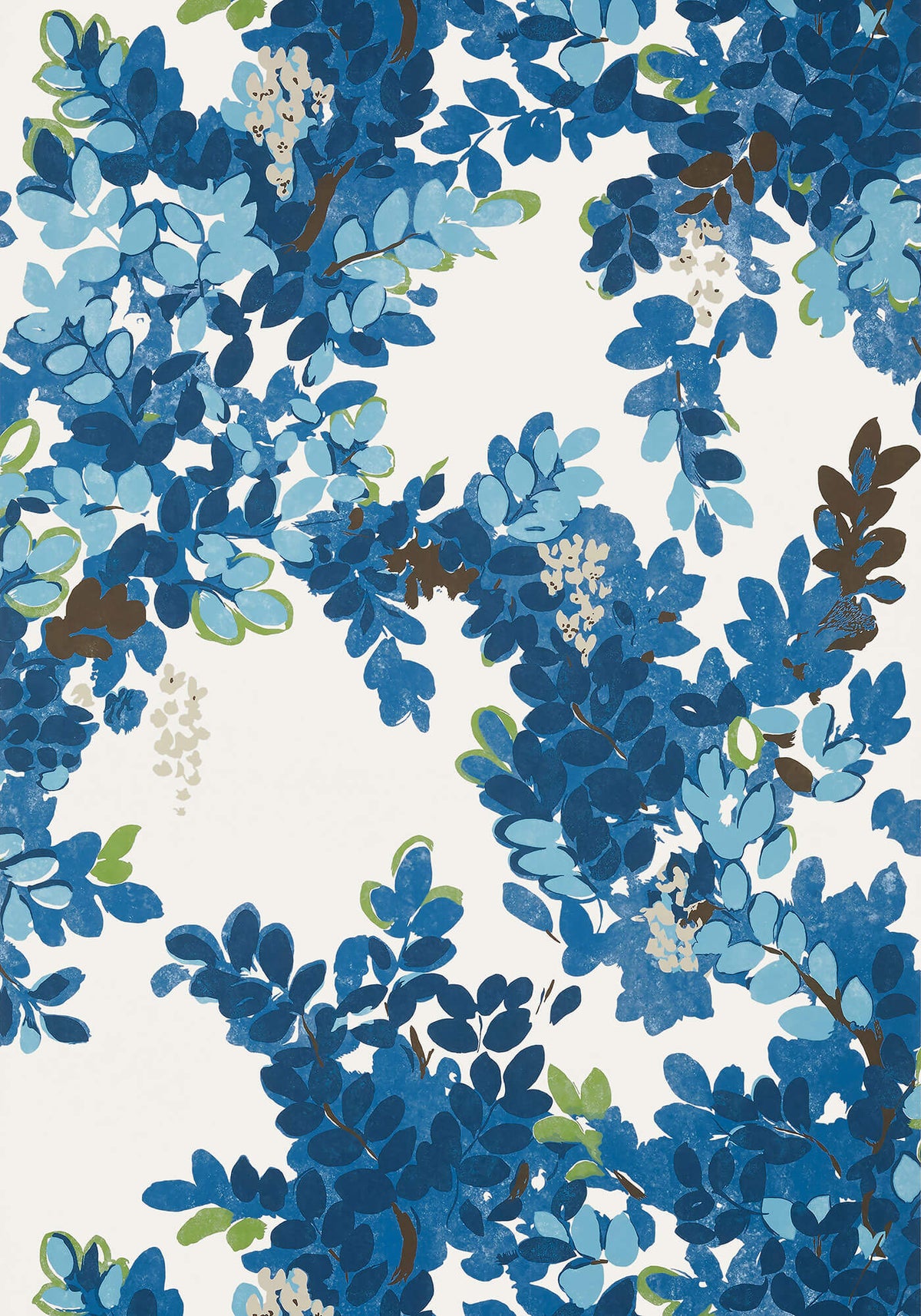 Thibaut Canopy Central Park Wallpaper - Blue & Green