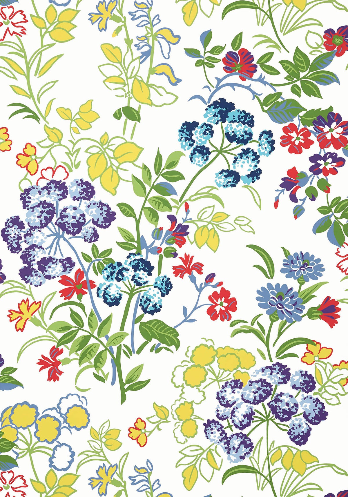 Thibaut Canopy Spring Garden Wallpaper - Brights
