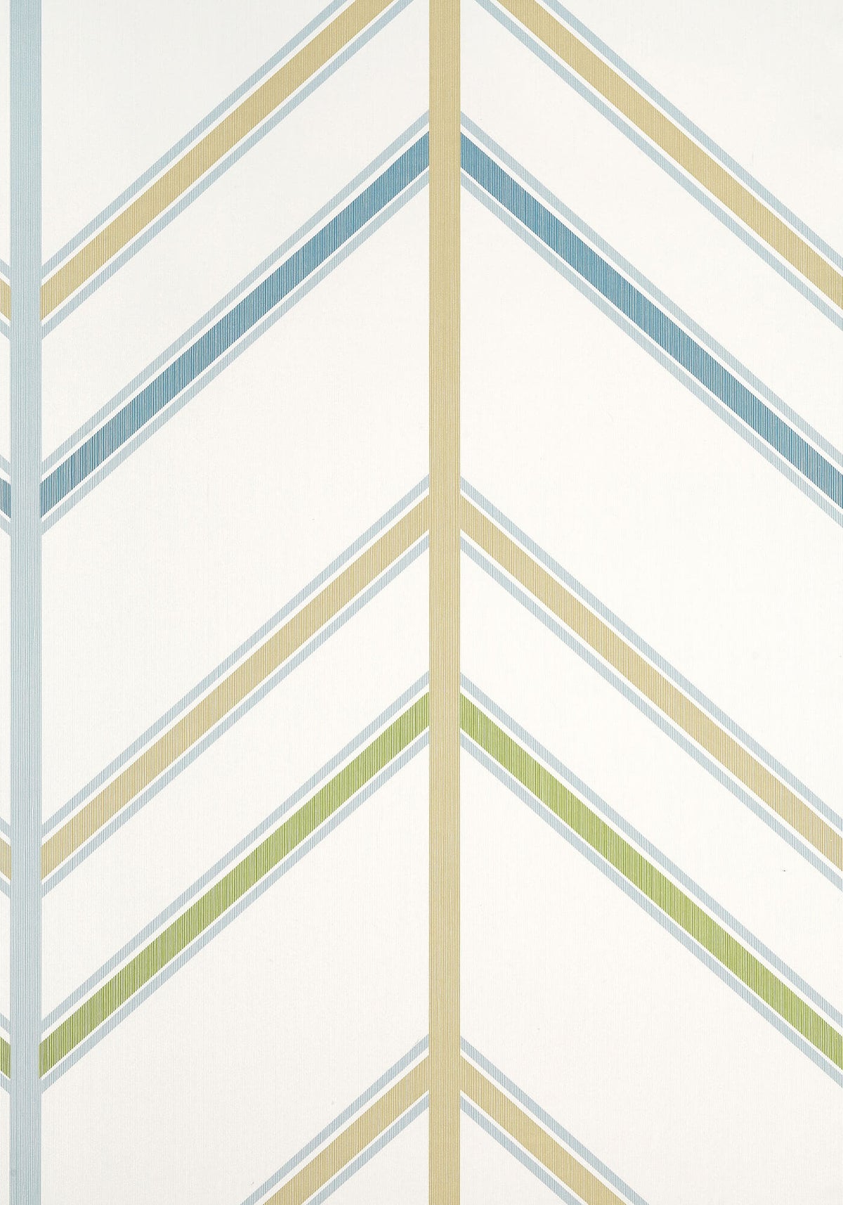 Thibaut Canopy Ventura Wallpaper - Beige & Spa Blue