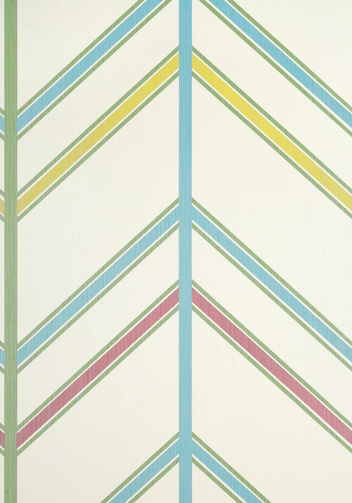 Thibaut Canopy Ventura Wallpaper - Pink & Green