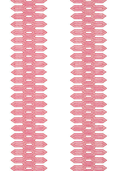 Thibaut Eden Nola Stripe Wallpaper Sample - Pink