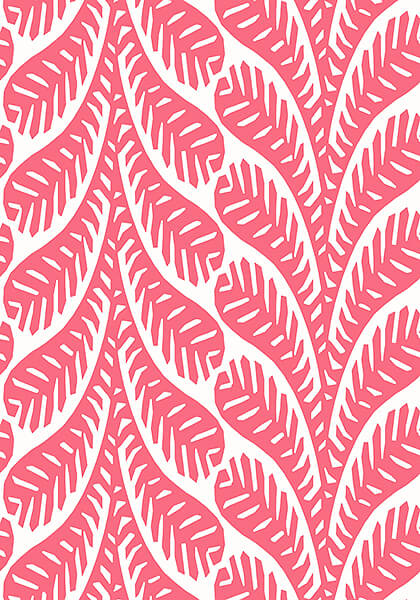 Thibaut Eden Ginger Wallpaper - Pink