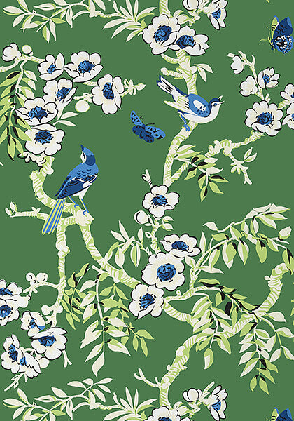 Thibaut Eden Yukio Wallpaper - Green
