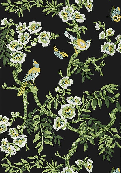 Thibaut Eden Yukio Wallpaper - Black