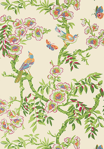 Thibaut Eden Yukio Wallpaper - Cream