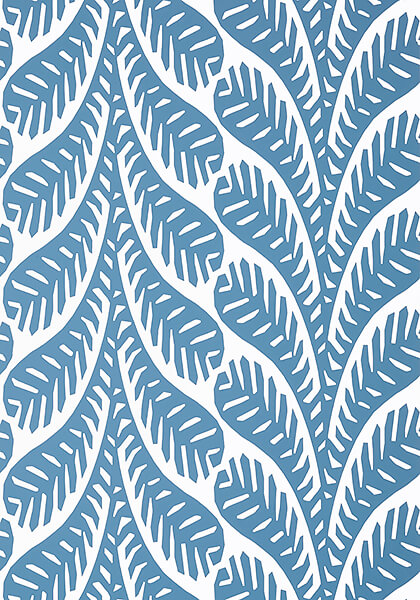 Thibaut Eden Ginger Wallpaper - Blue