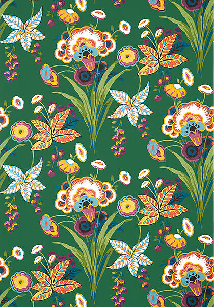 Thibaut Eden Pasadena Wallpaper - Emerald