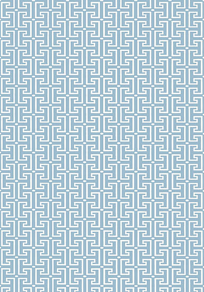 Thibaut Eden T-Square Wallpaper - Light Blue