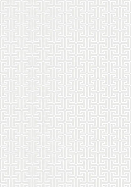 Thibaut Eden T-Square Wallpaper - Light Gray