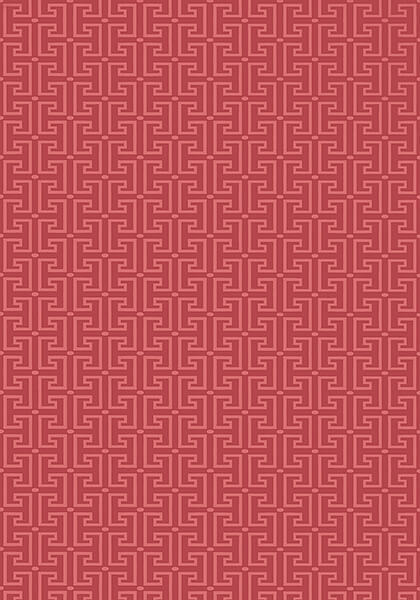 Thibaut Eden T-Square Wallpaper - Raspberry