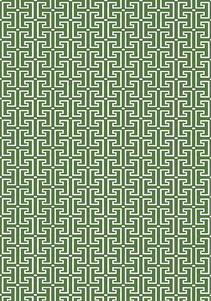 Thibaut Eden T-Square Wallpaper - Emerald Green