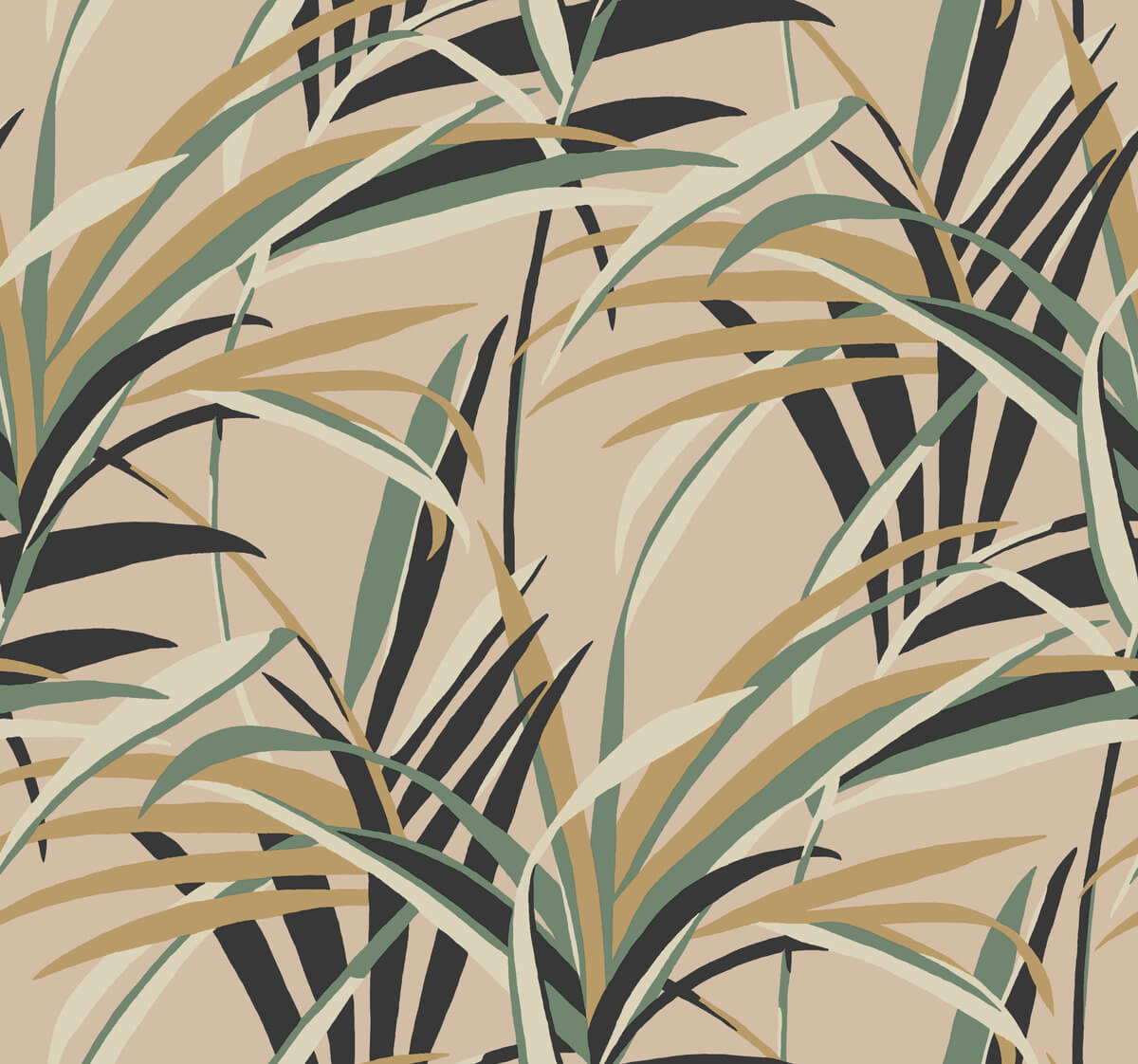York Tropics Tropical Paradise Wallpaper - Blush