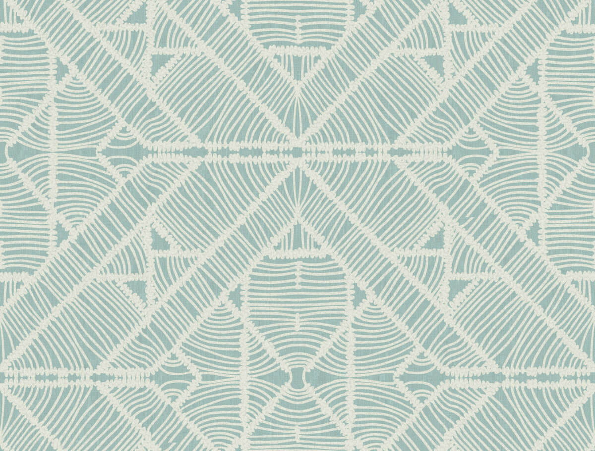 York Tropics Resource Library Diamond Macrame Wallpaper - SAMPLE