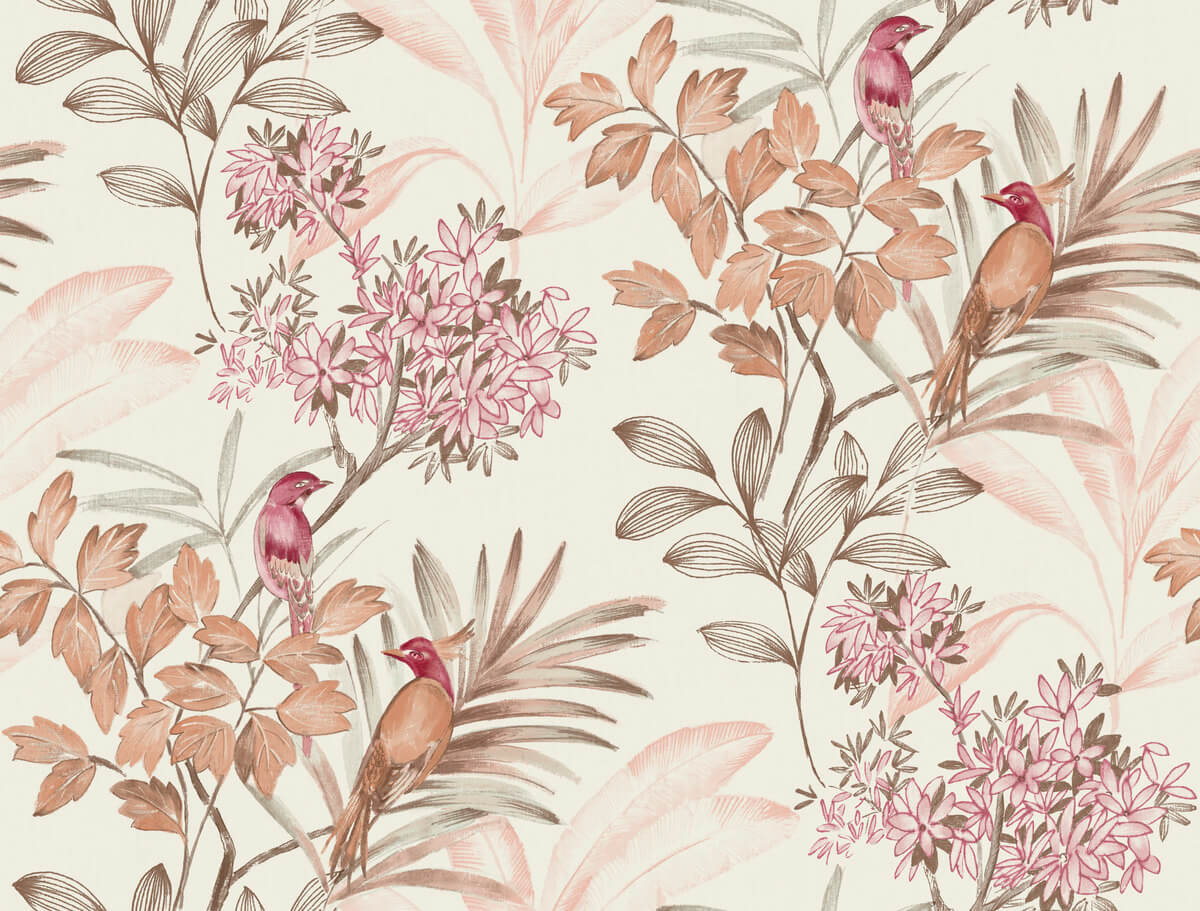 York Handpainted Traditionals Handpainted Songbird Wallpaper - SAMPLE