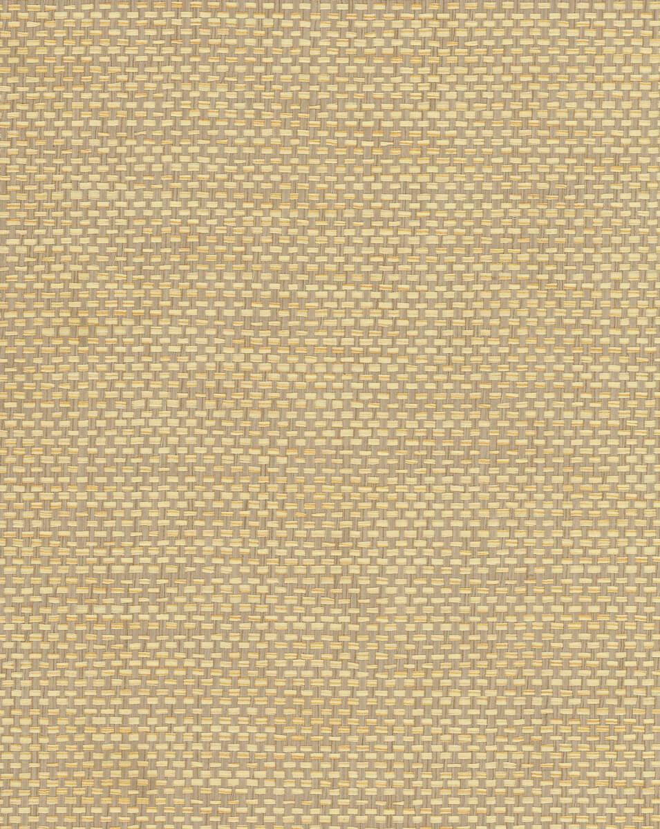 York Grasscloth Resource Library Woven Crosshatch Wallpaper - Beige
