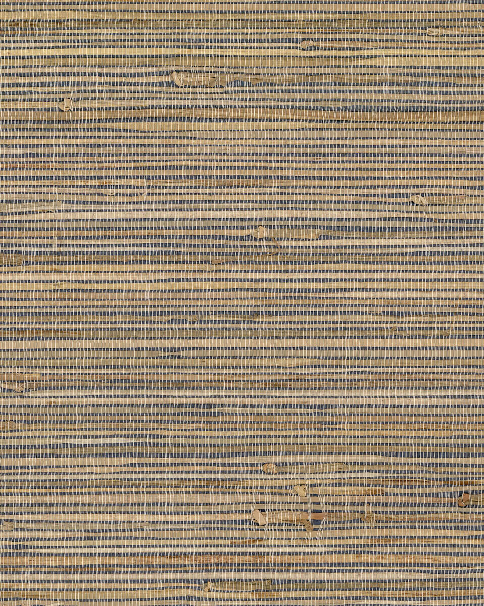 York Grasscloth Resource Library Knotted Grass Wallpaper - Brown & Blue
