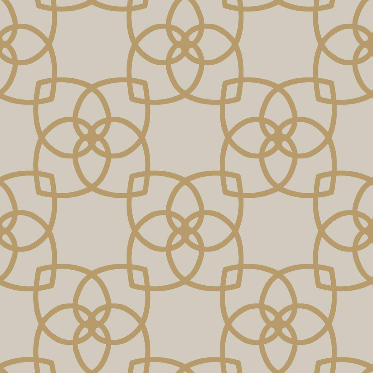 Antonina Vella Dazzling Dimensions Serendipity Wallpaper Sample - Cream & Gold