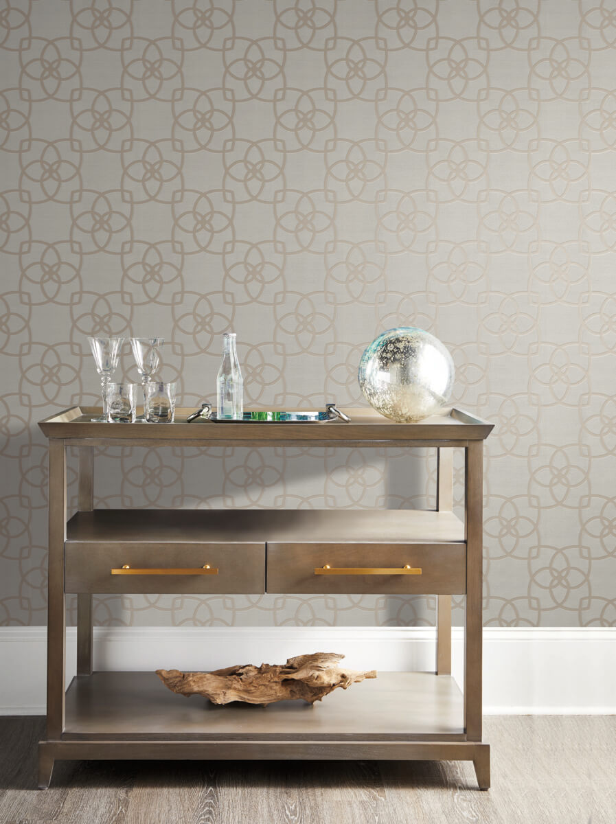 Antonina Vella Dazzling Dimensions Serendipity Wallpaper - Rose Gold