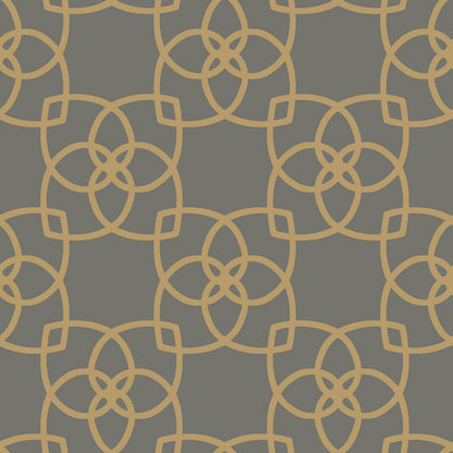 Antonina Vella Dazzling Dimensions Serendipity Wallpaper - Gray & Gold