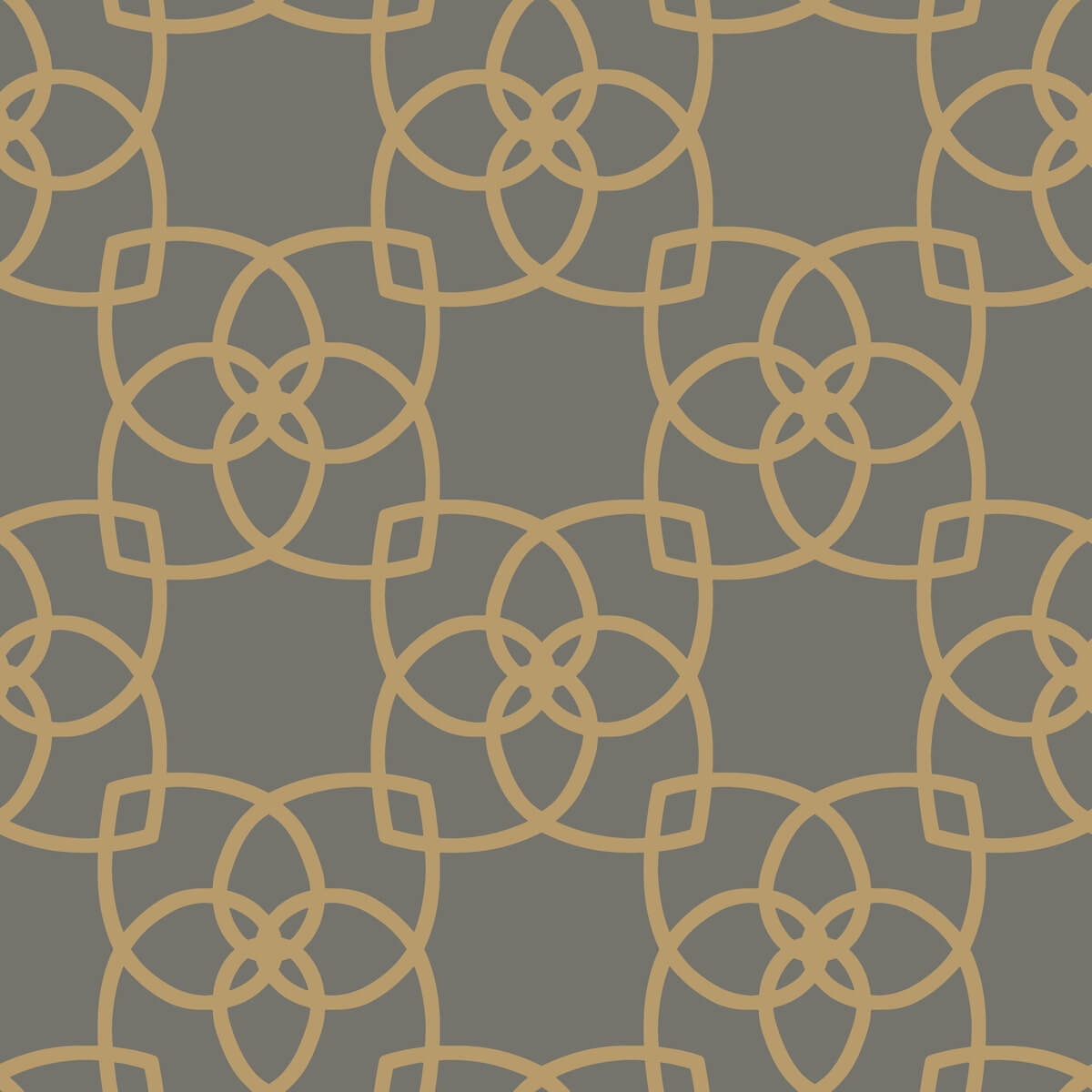 Antonina Vella Dazzling Dimensions Serendipity Wallpaper - Gray & Gold