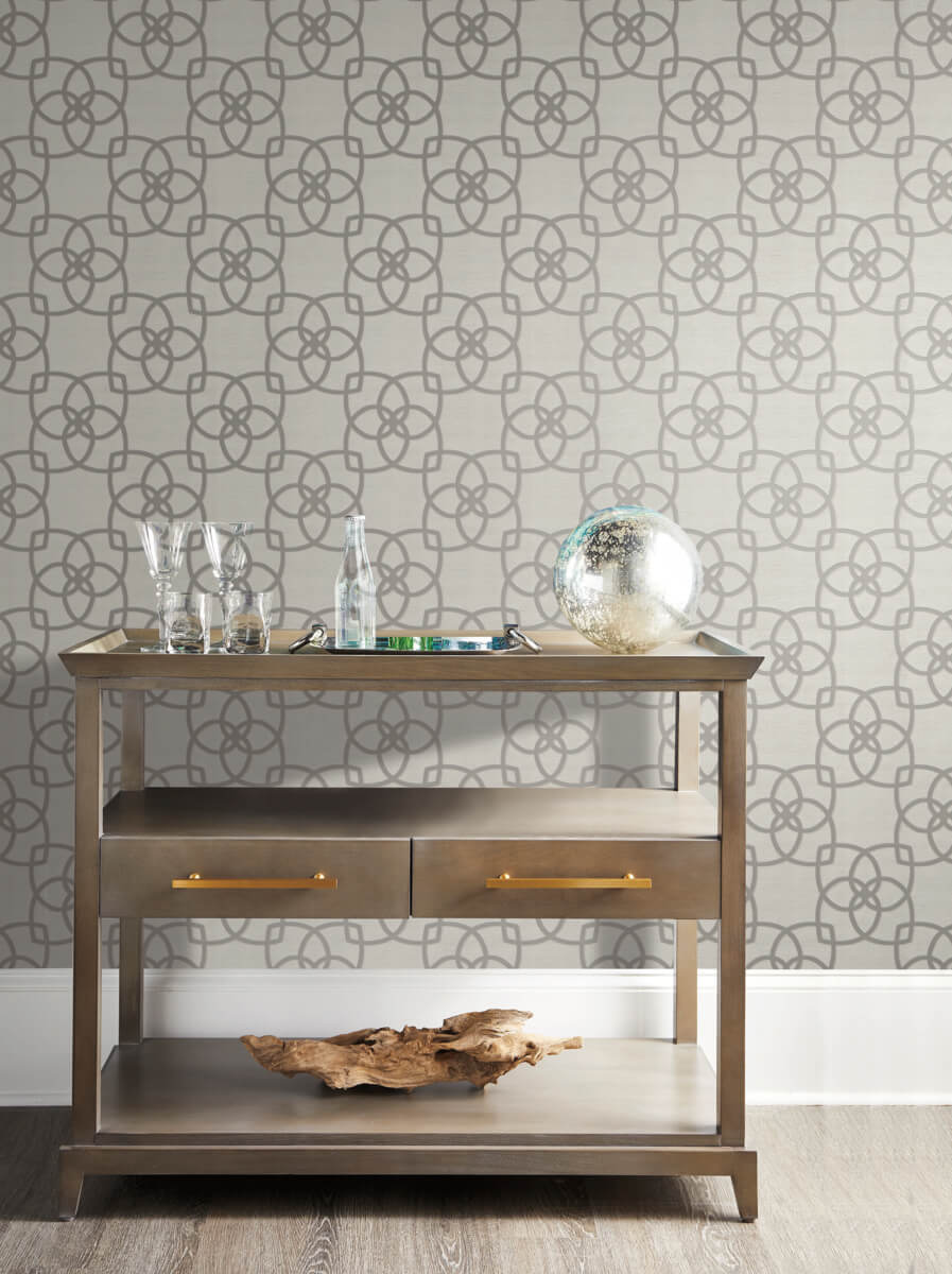 Antonina Vella Dazzling Dimensions Serendipity Wallpaper - Gray & Silver