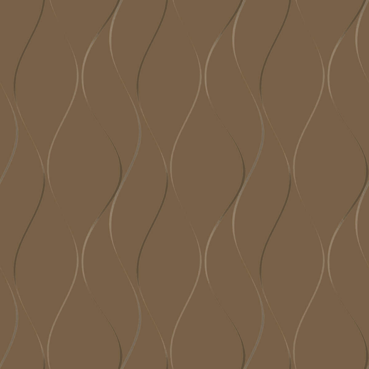 Antonina Vella Dazzling Dimensions Wavy Stripe Wallpaper - Dark Gold