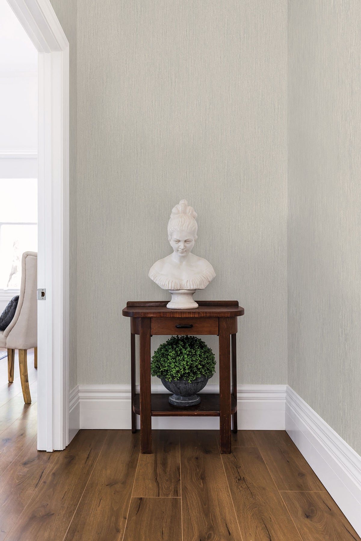 York Grasscloth Resource Library Seagrass Wallpaper - Gray
