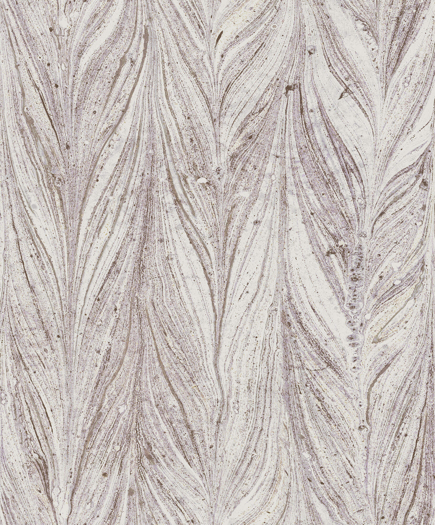 Antonina Vella Natural Opalescence Ebru Marble Wallpaper - Purple