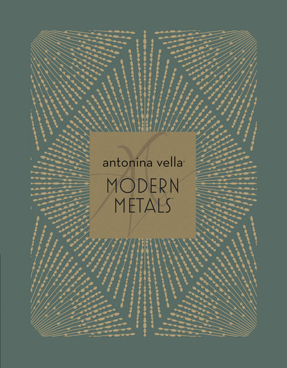 Antonina Vella Modern Metals Harlowe Wallpaper - White & Gold