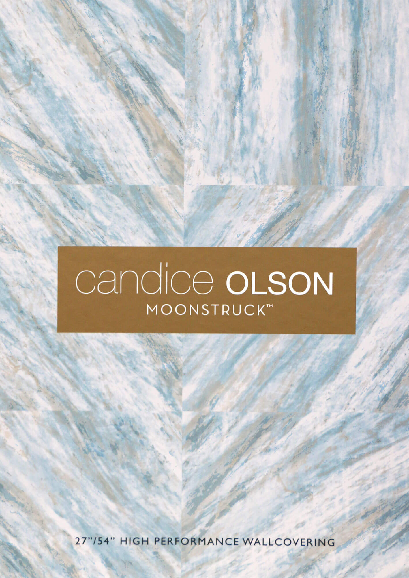 Candice Olson Moonstruck Fantasy Wallpaper - Metallic Blue/Gray