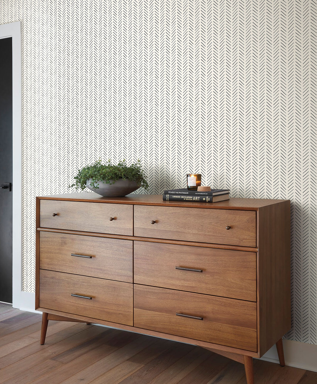 MK1170 Magnolia Home Pick-Up Sticks Wallpaper Black