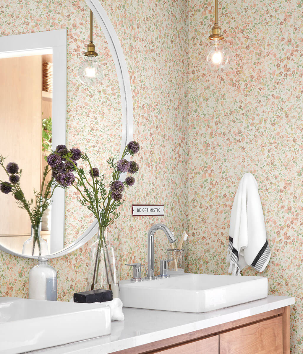 MK1120 Magnolia Home Meadow Wallpaper Primrose Pink