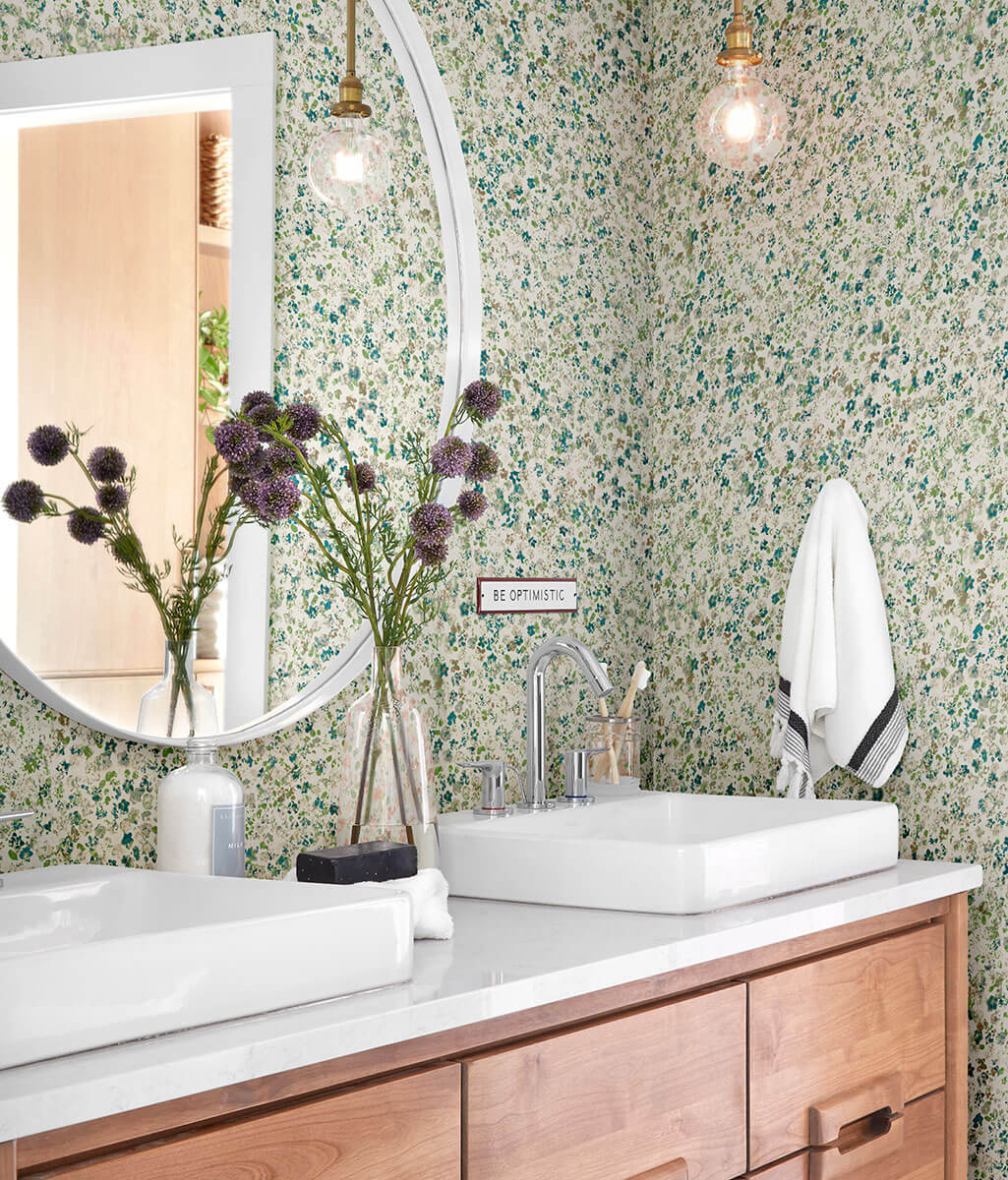 MK1121 Magnolia Home Meadow Wallpaper Green