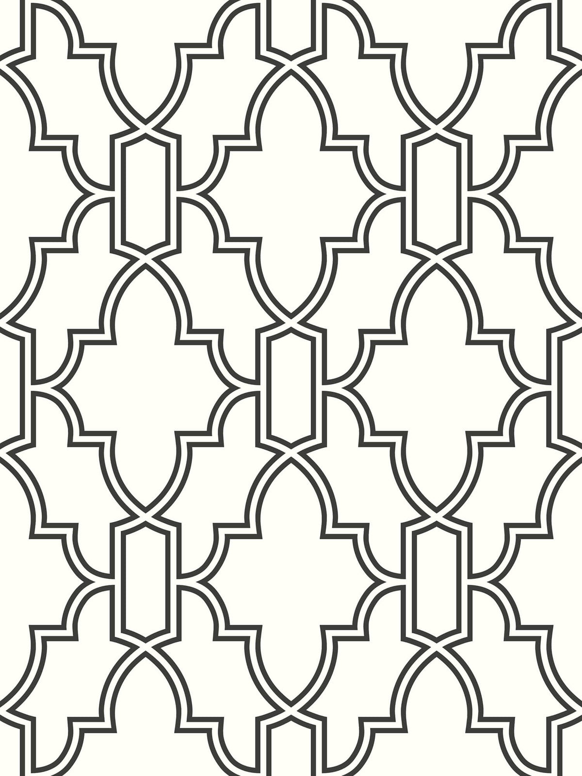 NextWall Tile Trellis Peel & Stick Wallpaper - Black & White
