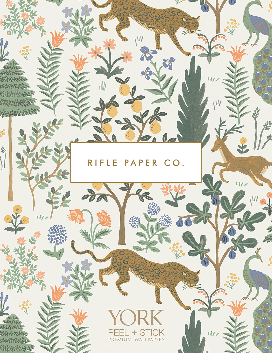 Rifle Paper Co. Amalfi Peel & Stick Wallpaper - Pink & Green