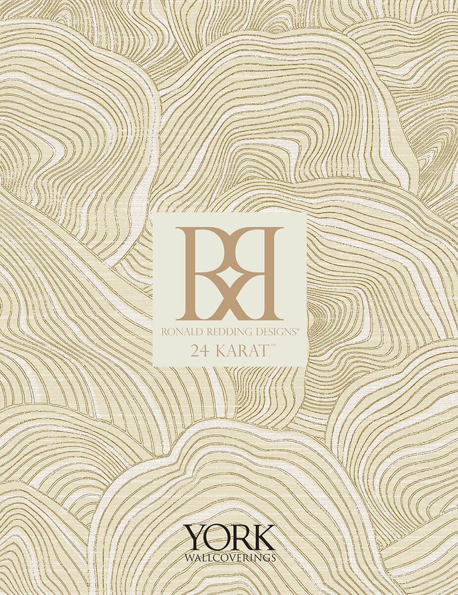 Ronald Redding 24 Karat Liquid Metal Wallpaper - Silver