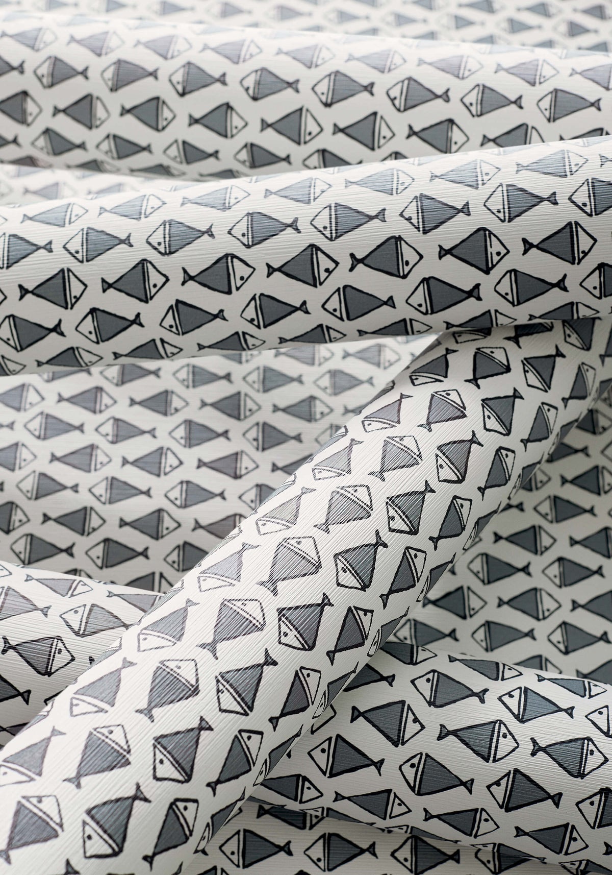 Thibaut Pavilion Pisces Wallpaper - Black & White