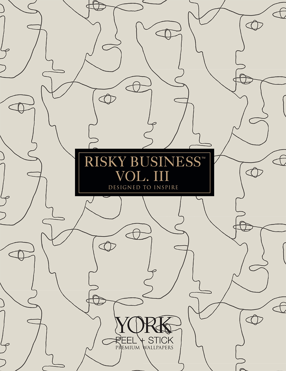 York Aviary Branch Peel & Stick Wallpaper - Blue & Yellow